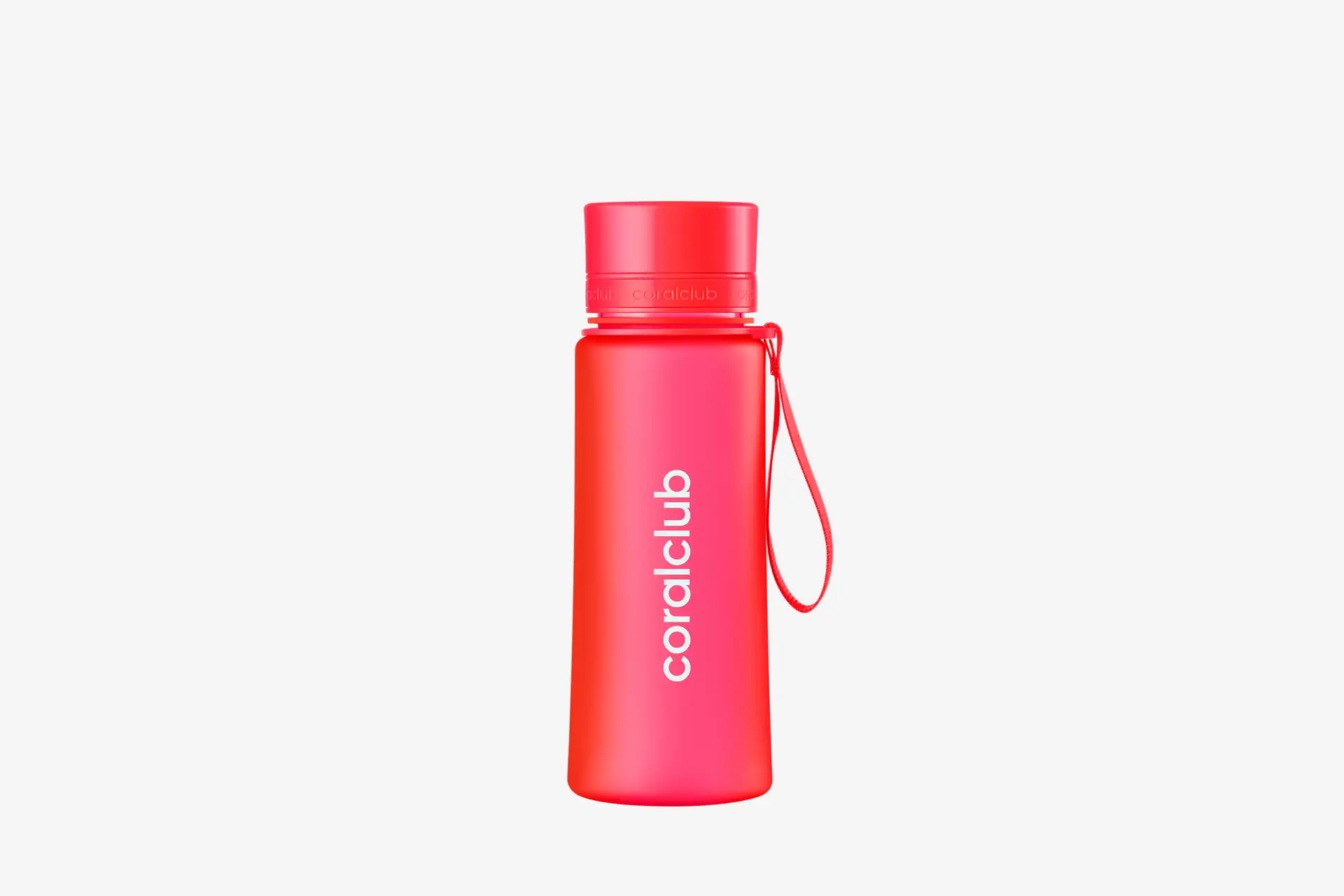 Пластиковая бутылка coralclub, красная